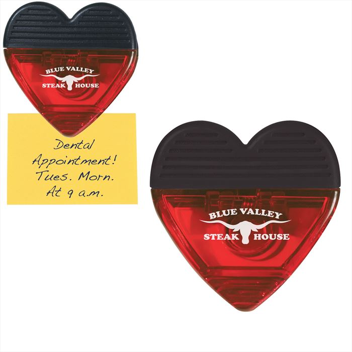 SH202 Heart Shape Clip With Custom Imprint